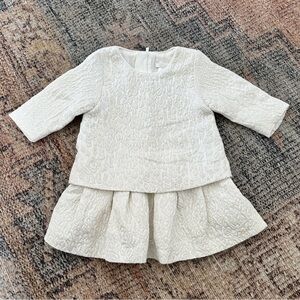 Girls Chloé White Printed Dress sz 3M